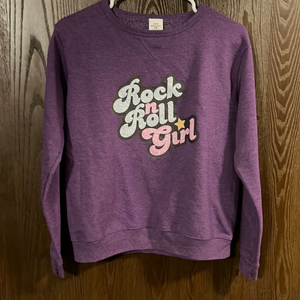 Purple Rock n Roll Girl Sweatshirt